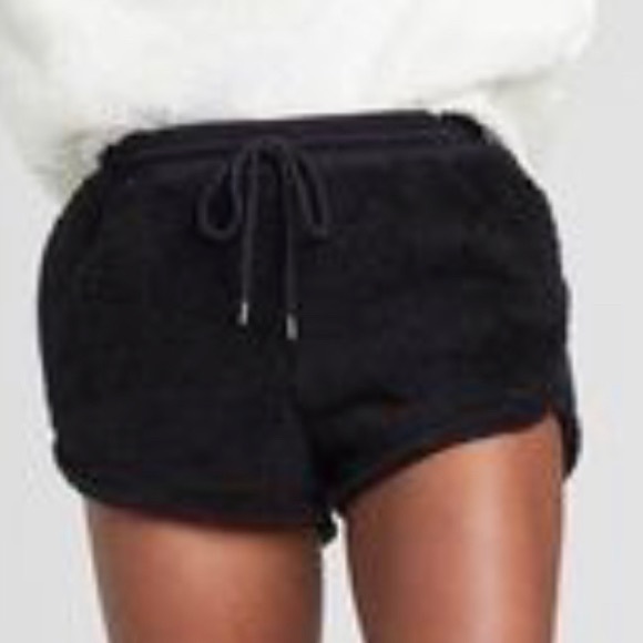 Colsie | Shorts | Colsie Black Fuzzy 